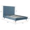 Manhattan Comfort Crosby Queen-Size Bed in Blue BD009-QN-BL - alternate 6
